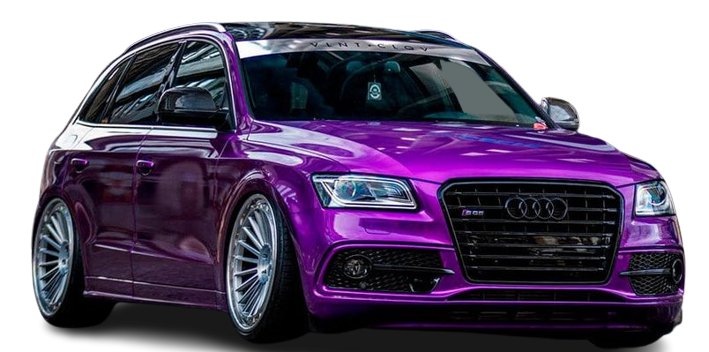 purple candy car